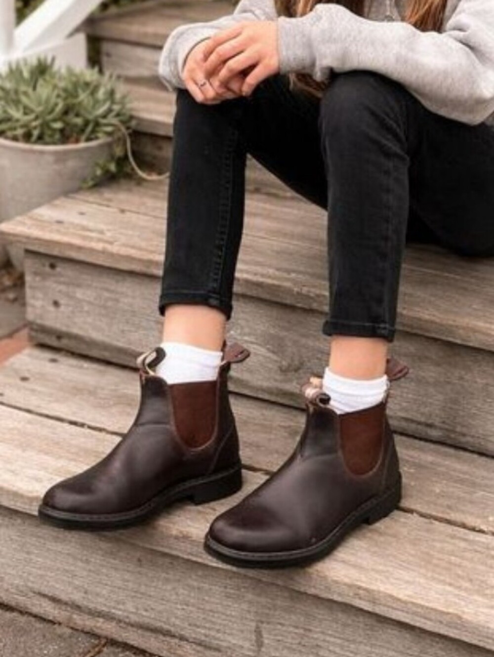 Blundstone Kids Pull On Chelsea Boots Girls AU3